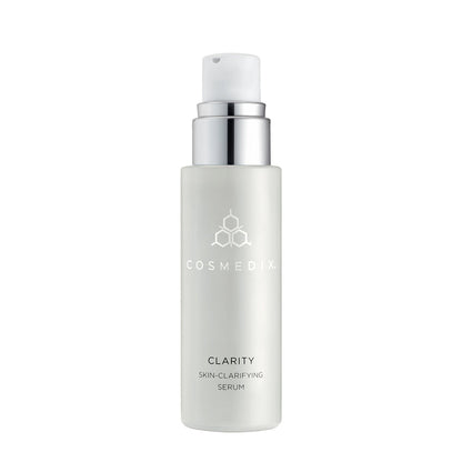 Cosmedix Clarity Skin-Clarifying Serum bottle on a white background